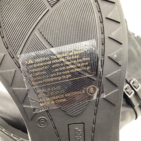 Forever Women's Black Knee-High Riding Boots Size 8 - Picture 9 of 9